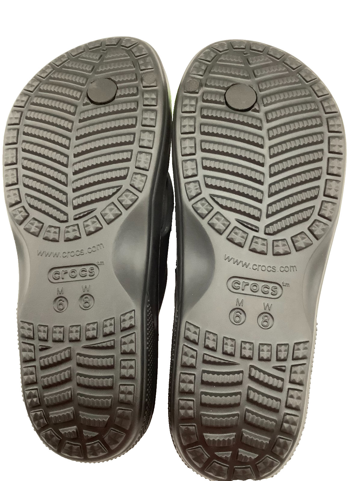 Crocs Adult Women’s Baya II Flip Flops Sandal Black Womens/Mens 6 NEW
