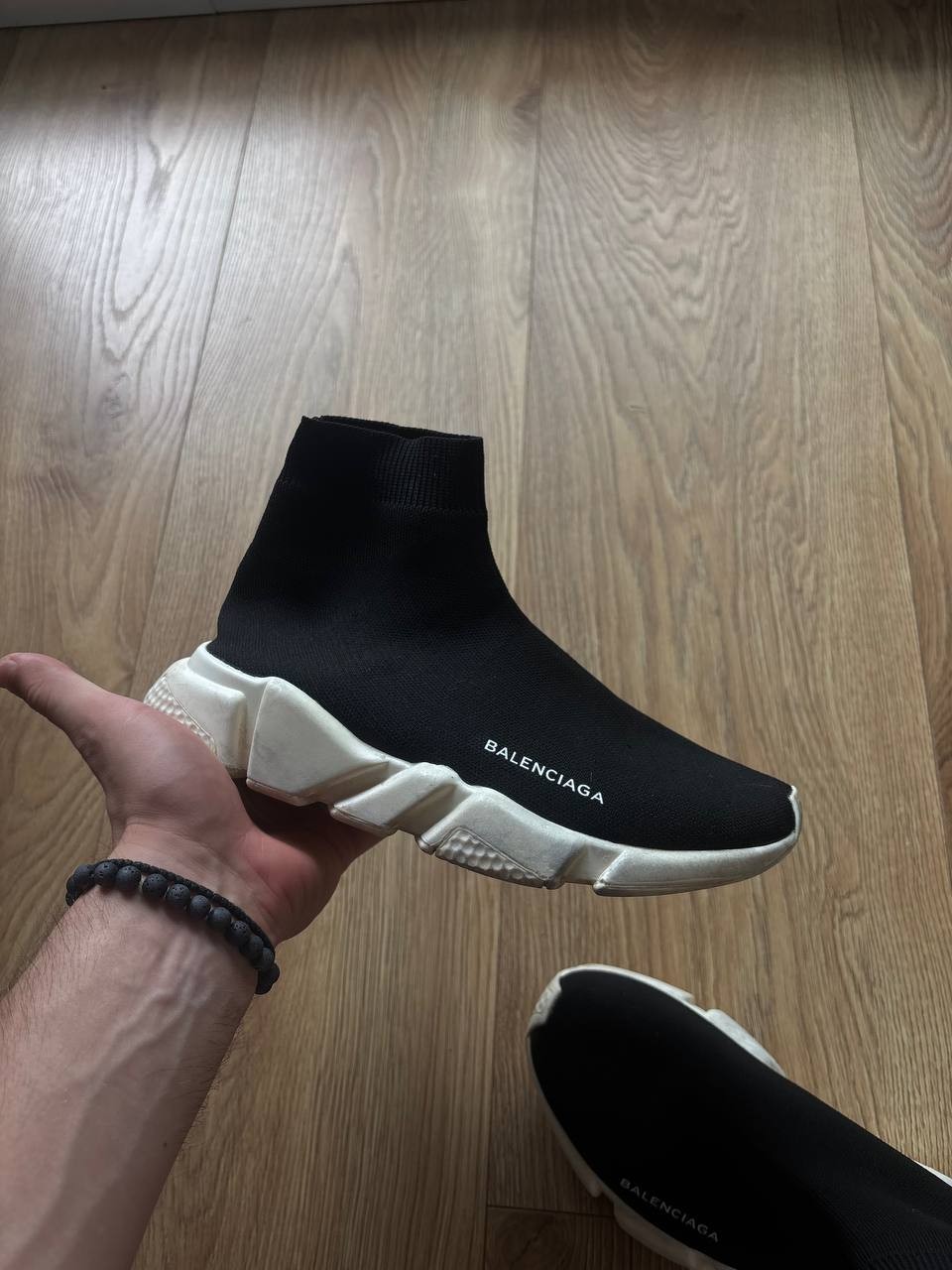 Authentic Balenciaga Speed Trainer 2.0 Black White Sock Shoes EU 40 US 7 M /10 W