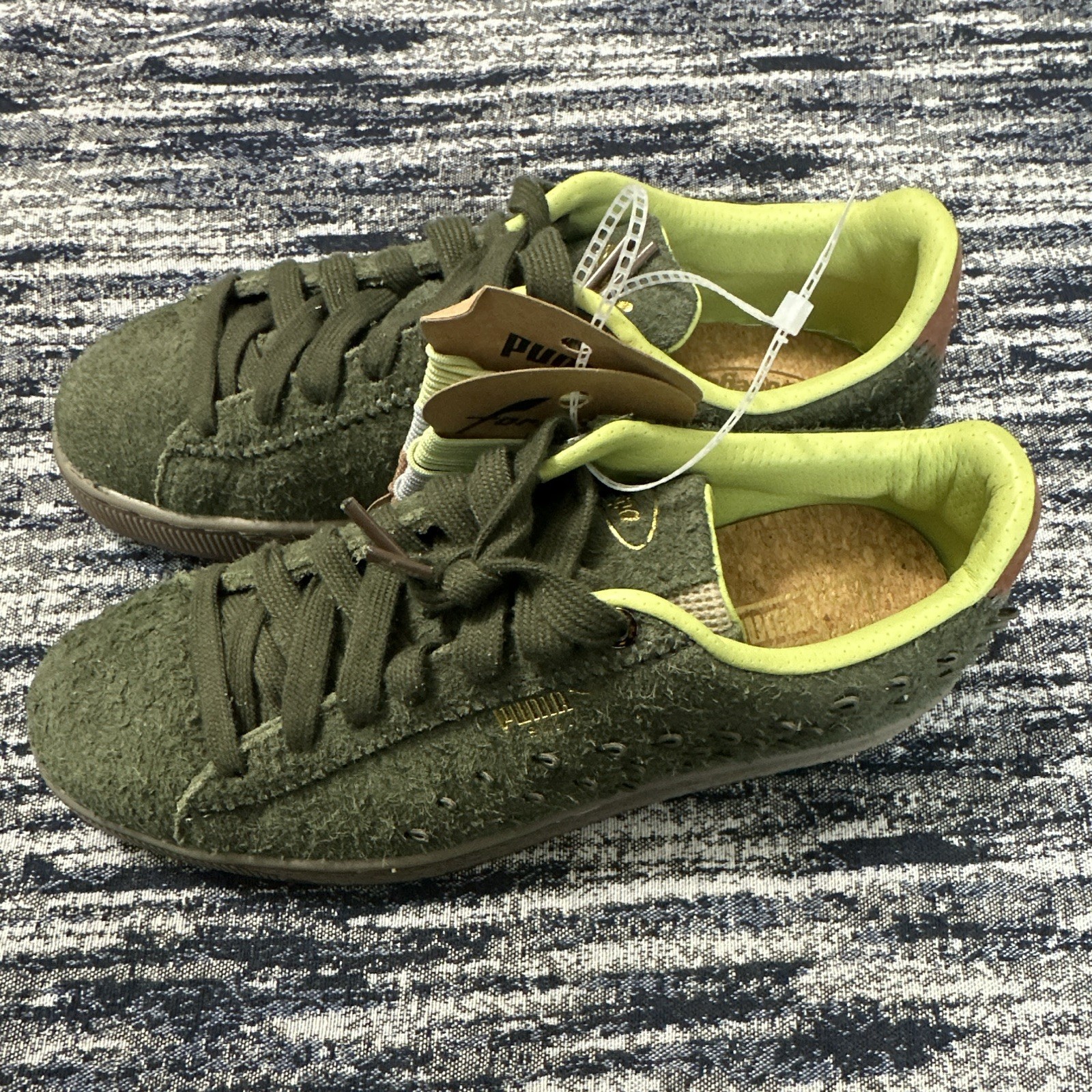 PUMA Bodega Low Top Men’s Green Moss Lace-Up Athletic Sneakers Size 9.5