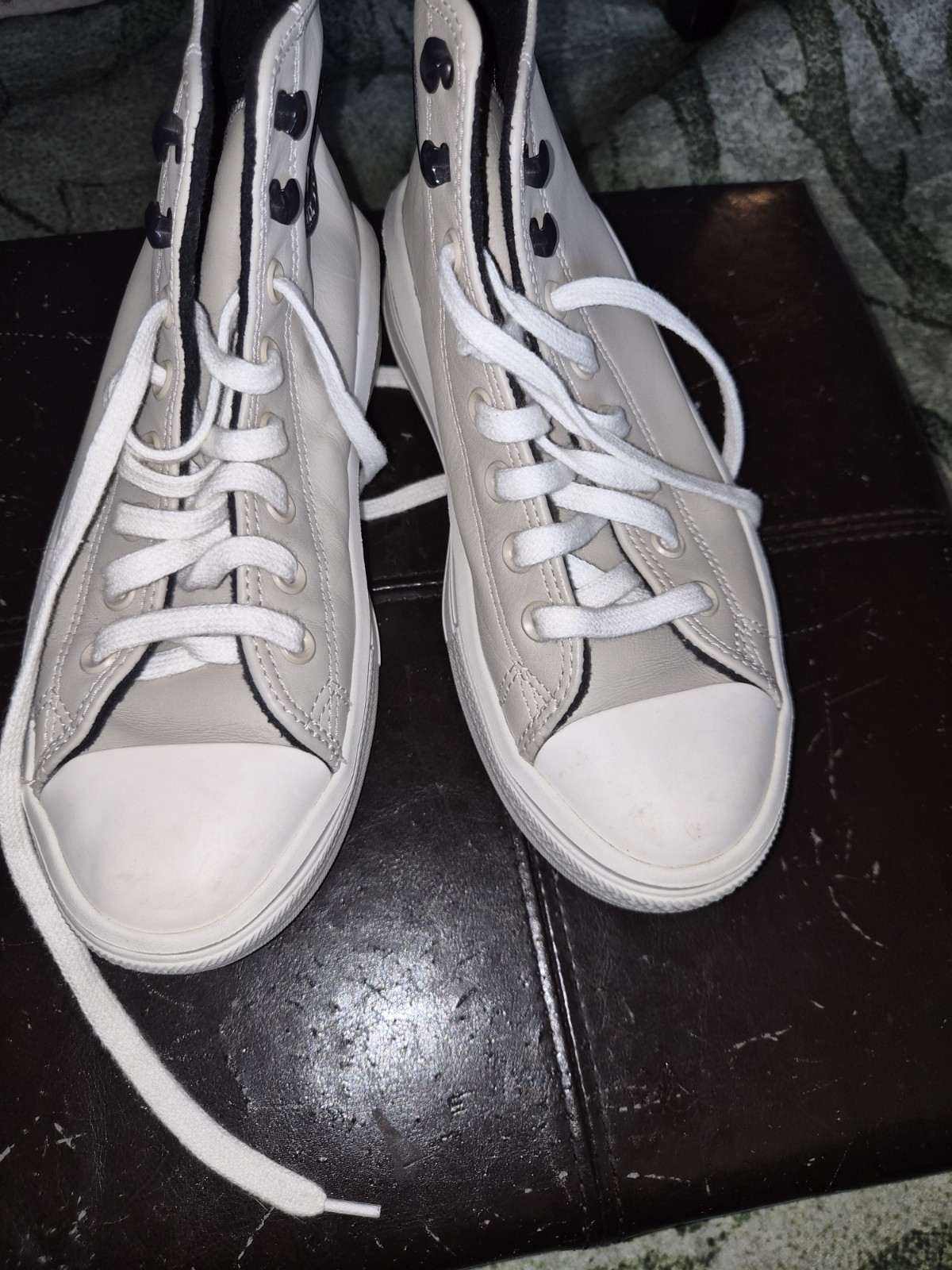 Converse Women’s Chuck Taylor All Star Move High Platform Beige Fleece Size 9