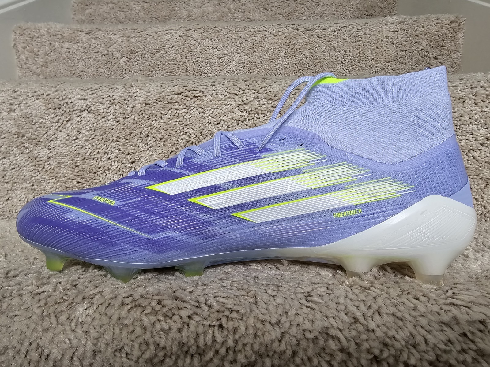 Adidas F50 Sparkfusion Elite Mid FG AG Blaze Pack Soccer Cleats JH7648 Sz 10.5