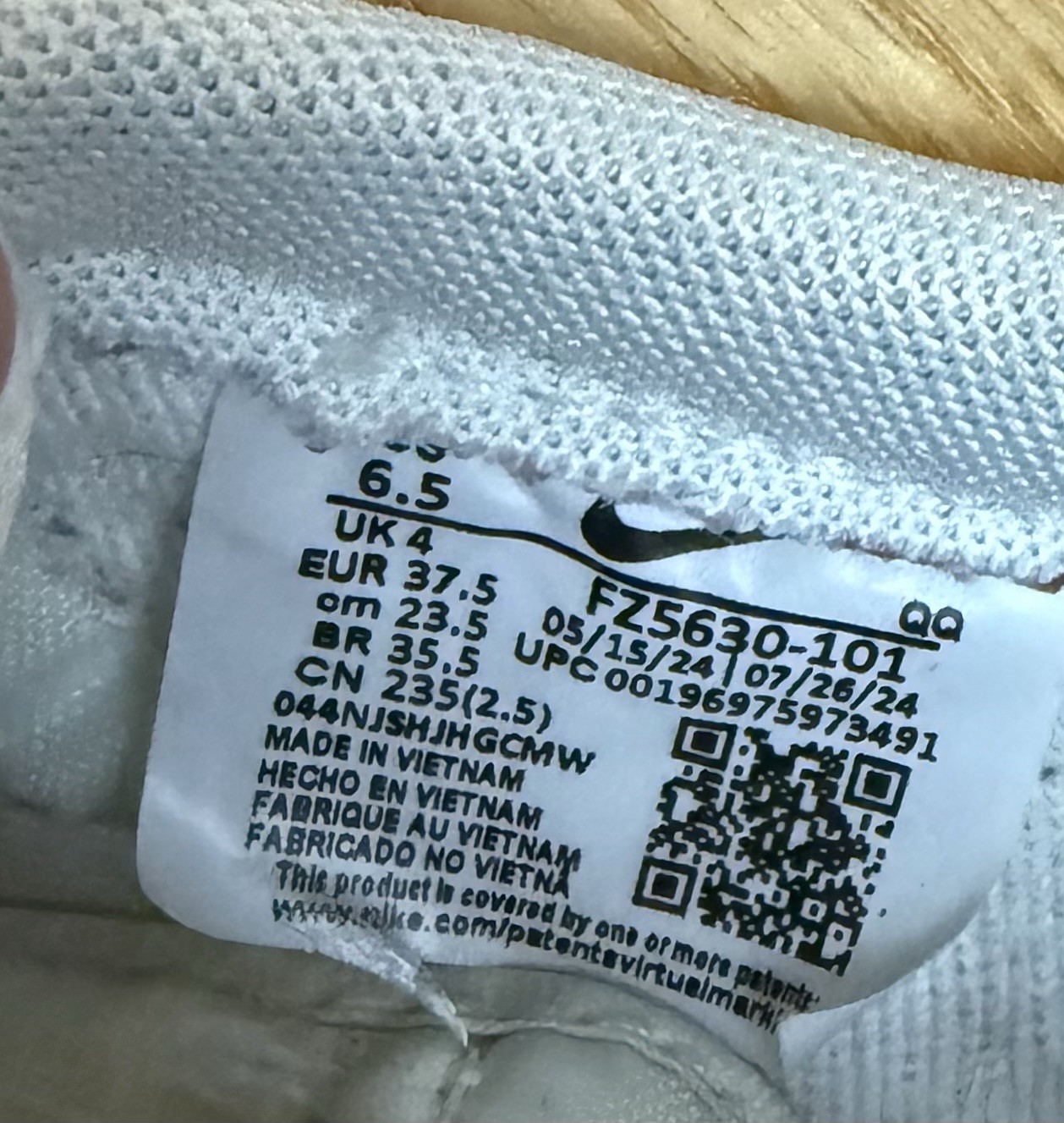 Nike Killshot 2 Women’s Sail White Gum Low Top Lace-Up Leather Size 6.5