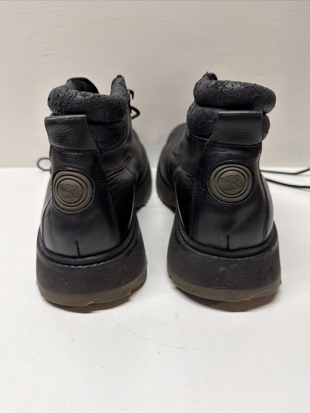 VTG Destroy Rare Chunky Platform Boots Sz US 10 EU 43 Shoes Punk Gothic