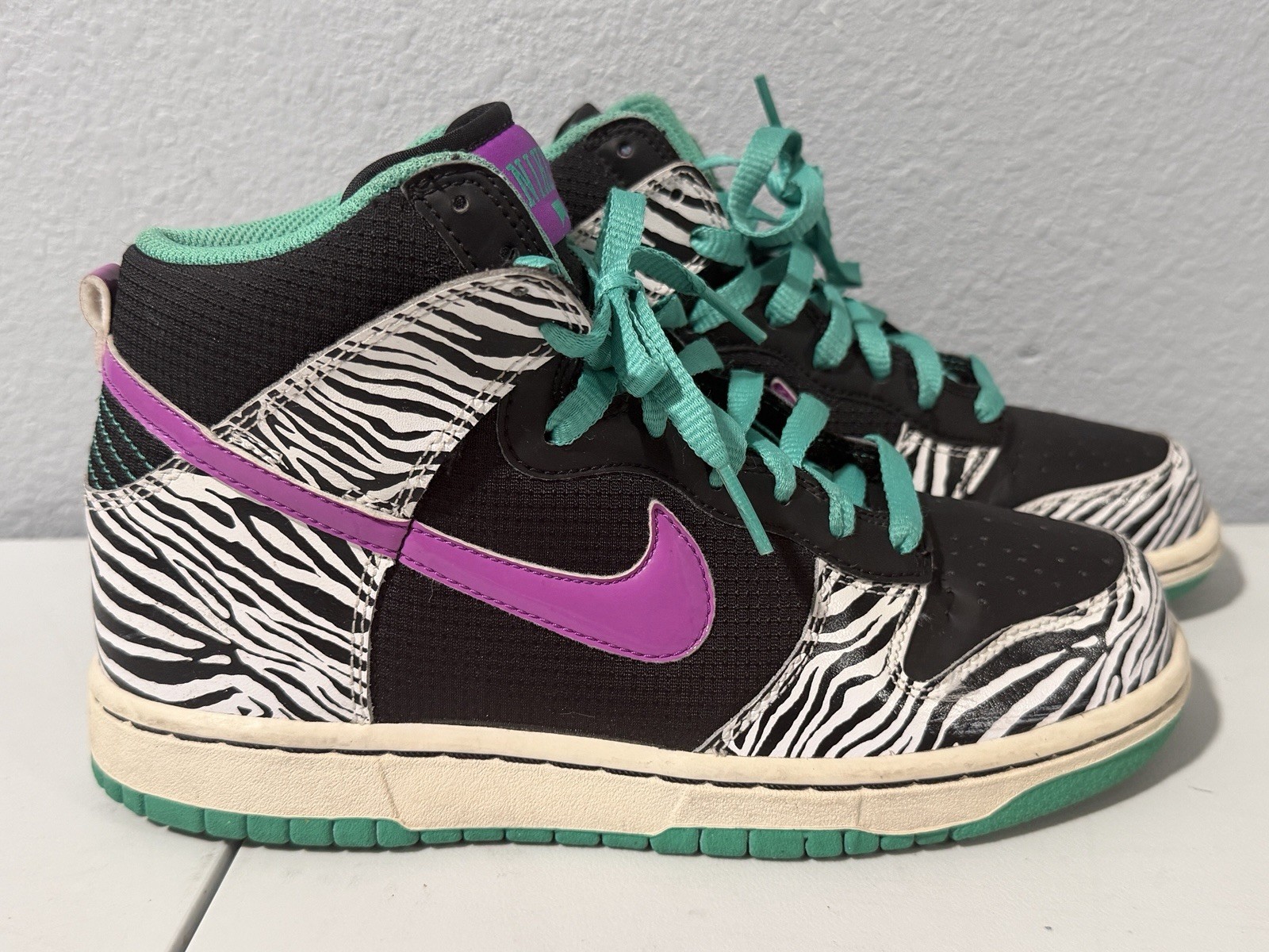 Nike Dunk Zebra Print Size 7.5 454054 051