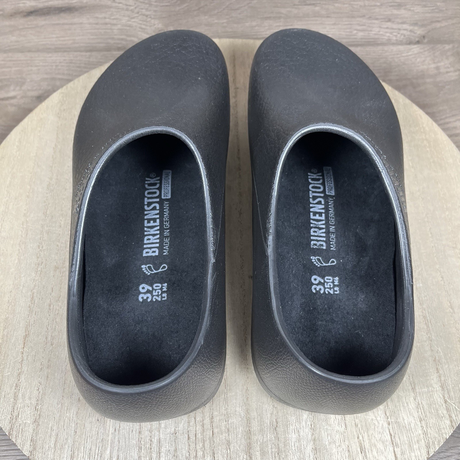 Birkenstock Profi Birki Slip On Work Clog Black Germany Womens Size US 8 EU 39