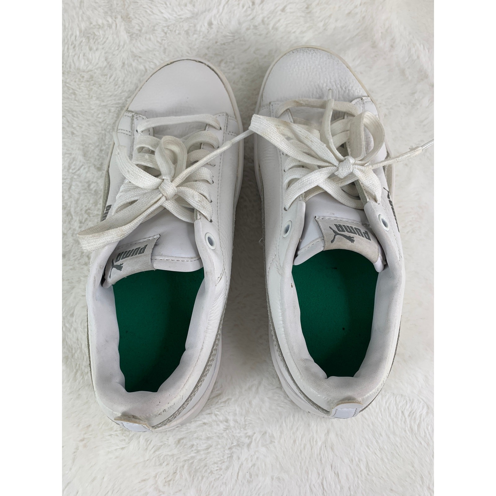 Puma Smash Platform 366487-06 White Women’s Casual Sneakers Size 8
