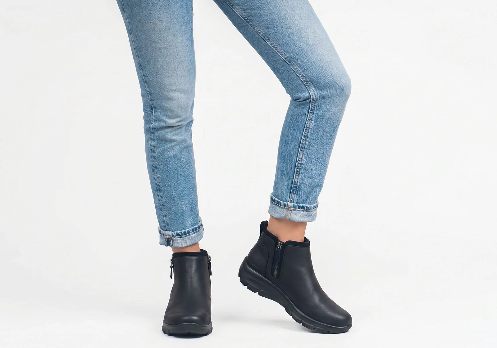 Skechers Womens Easy Going Fall View Comfortable Ankle Boots