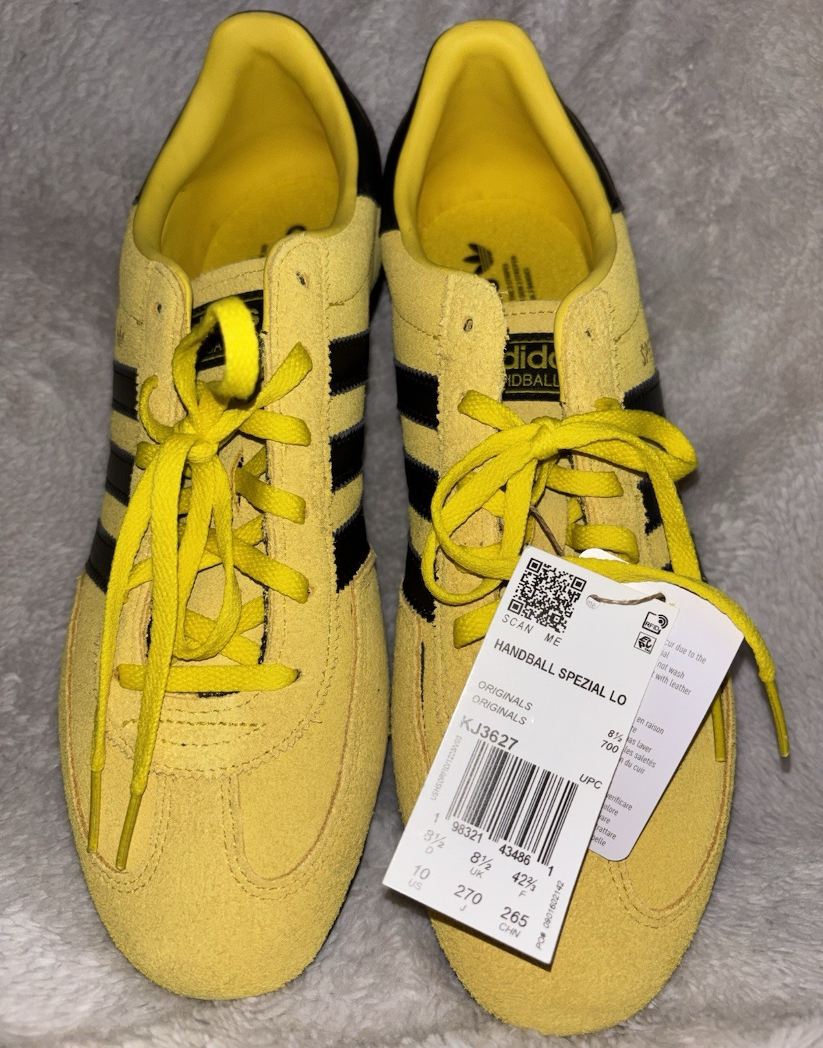 adidas Handball Spezial Lo Pro Suede Sneaker Yellow/Core Black KJ3627