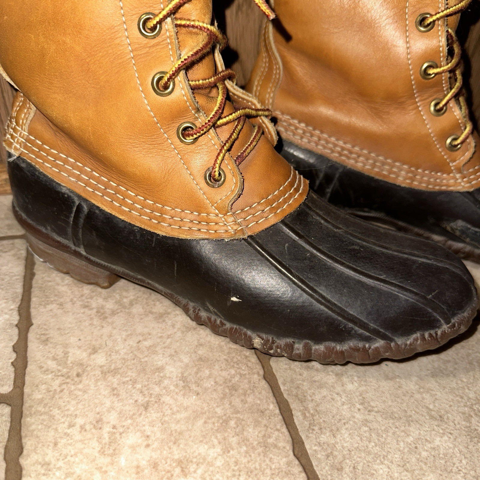 LL Bean Vtg Maine Hunting Boots Womens Size 8 Duck USA Made Snow Rain