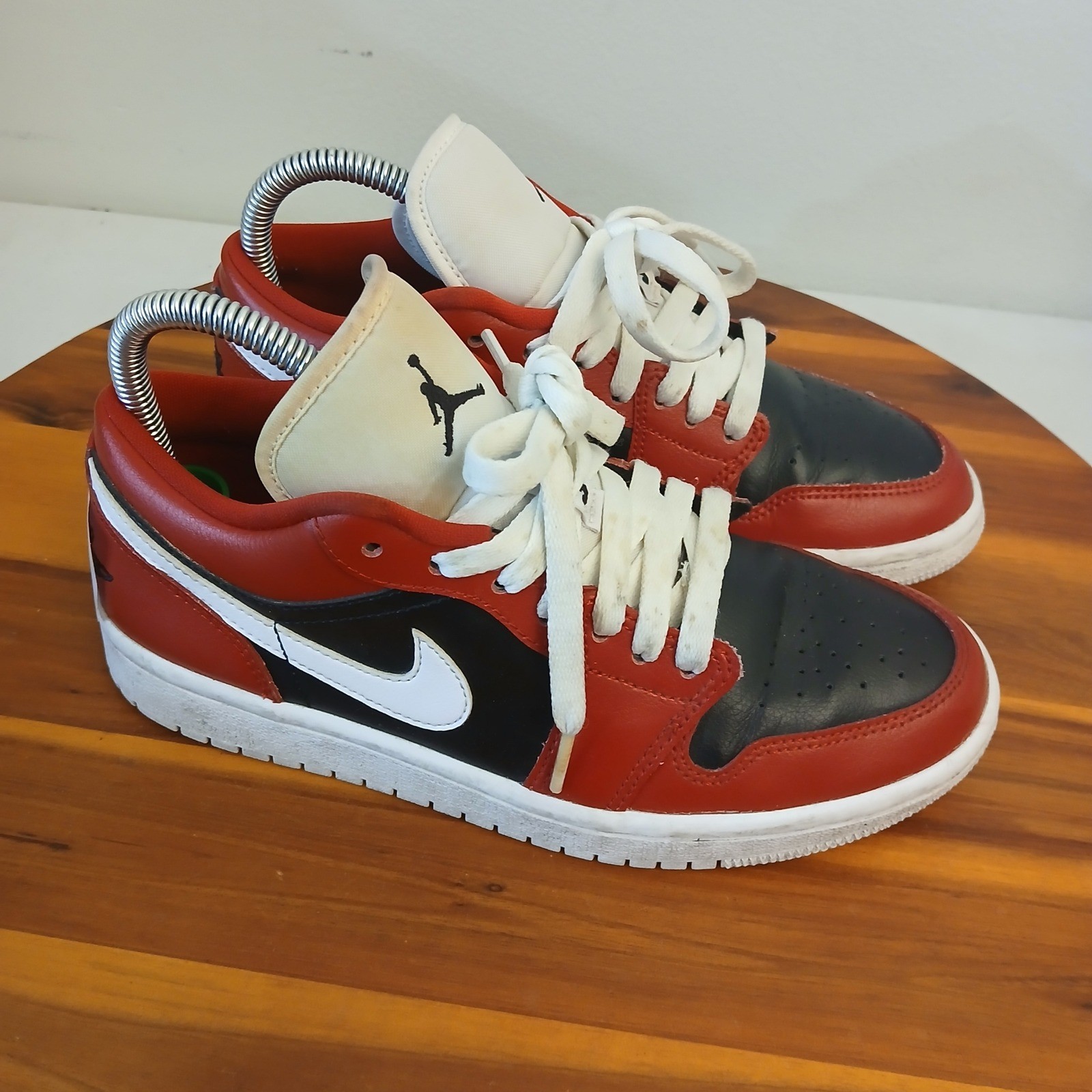 Jordan Air Jordan 1 Low Womens7 Red Black White Shoes Sneakers DC0774-603