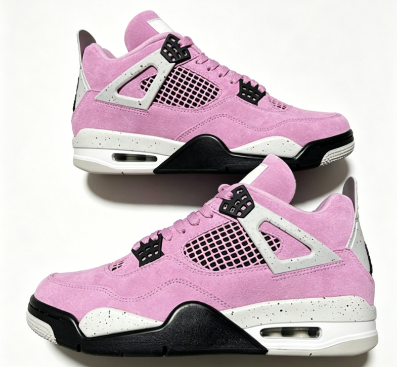 Jordan 4 «Orchid» Retro Basketball Shoes Men’s/Women’s Mid Top Us Size 5-12