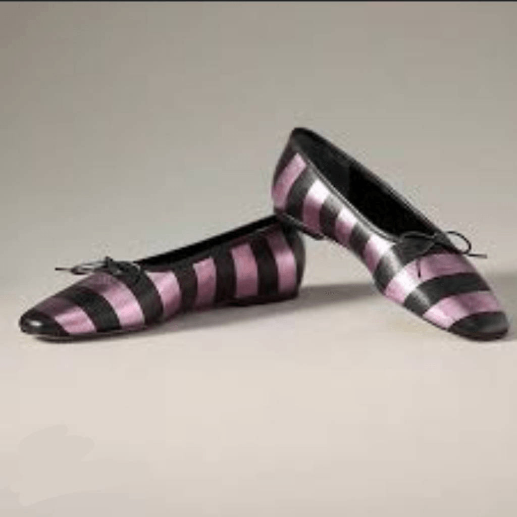 NWOT Maeve Striped Square Toe Ballerina Flats