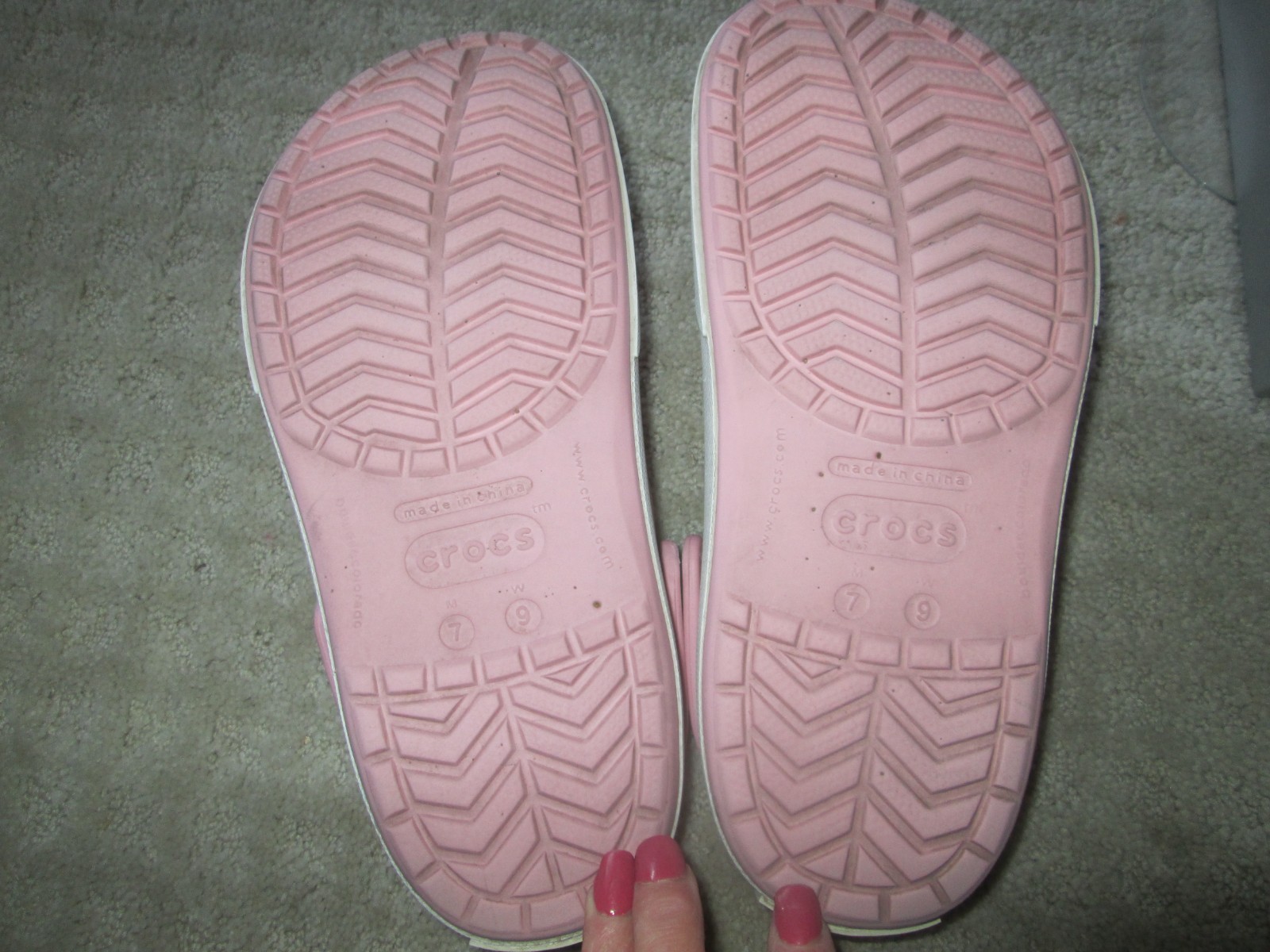 Crocs Lt Pink Women’s 7 Men’s 9 Baya Band Classic Comfort Clogg Slingback Shoes