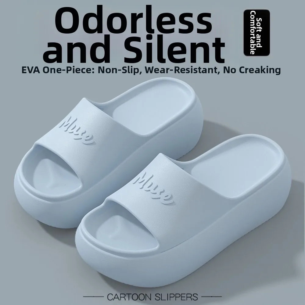 Non-slip Thick Sole Slippers Summer Style Comfort Home Slippers Height Increasin