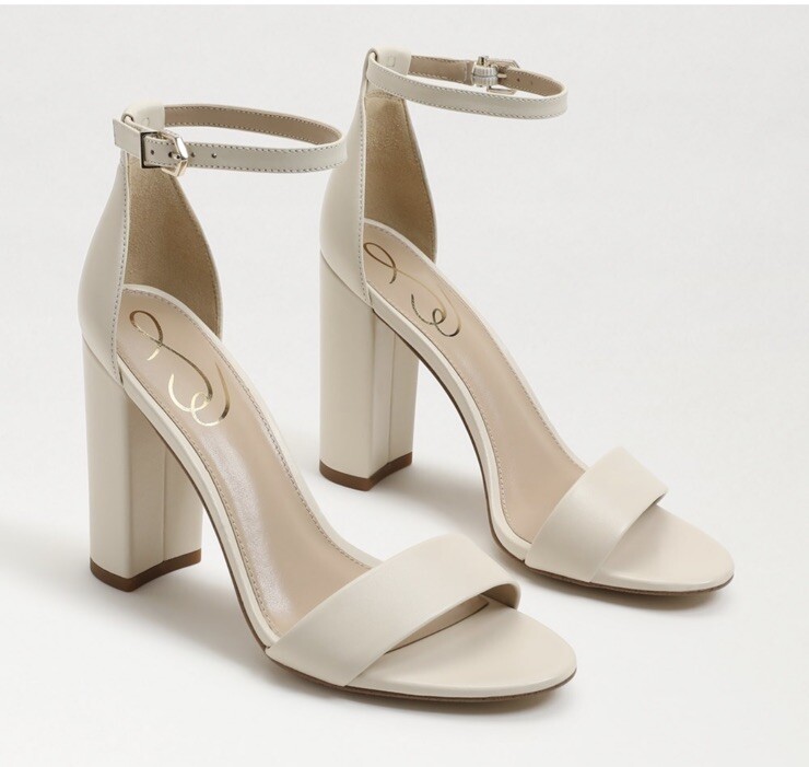 SAM EDELMAN Yaro Ankle Strap Sandal Size 10 Ivory NEW Wedding Formal Prom Dressy
