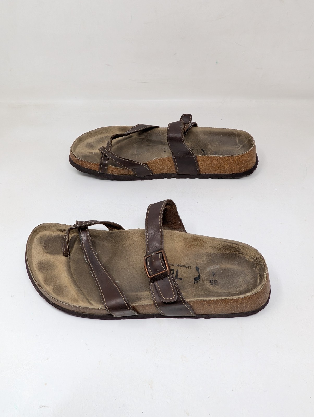 Tula Sandals By Birkenstock Women’s Size 35 / 4 Toe Loop Brown VTG