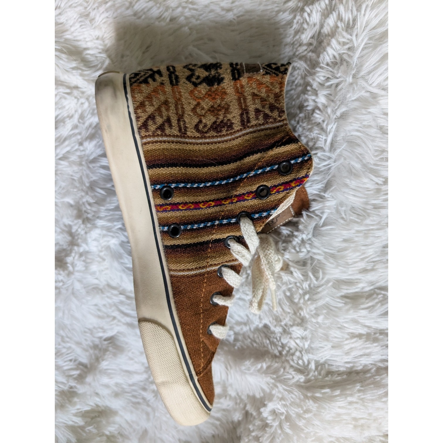 Mipacha Clasico Alto Llama Brown Aztec Inca Unisex Women 8.5 Men 7