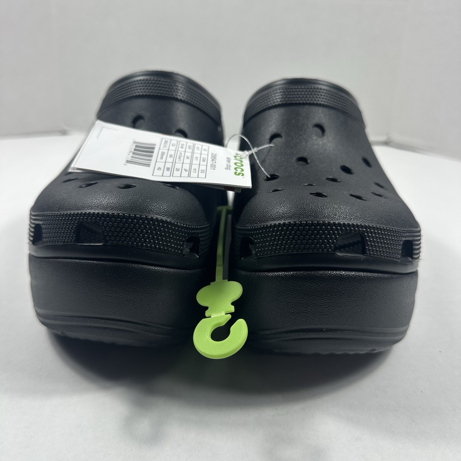 NWT Crocs Siren Platform High Heeled Clogs Black Slip-On Comfort Shoes Womens 13