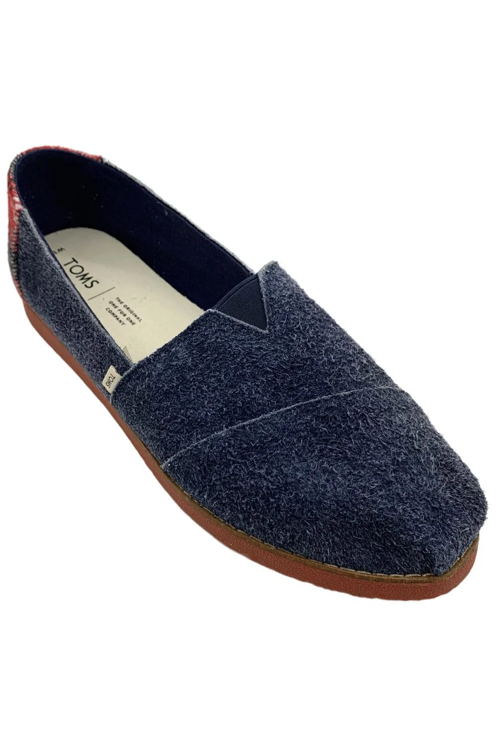 TOMS Women’s Alpargata Loafer Flat Blue Denim/Tartan
