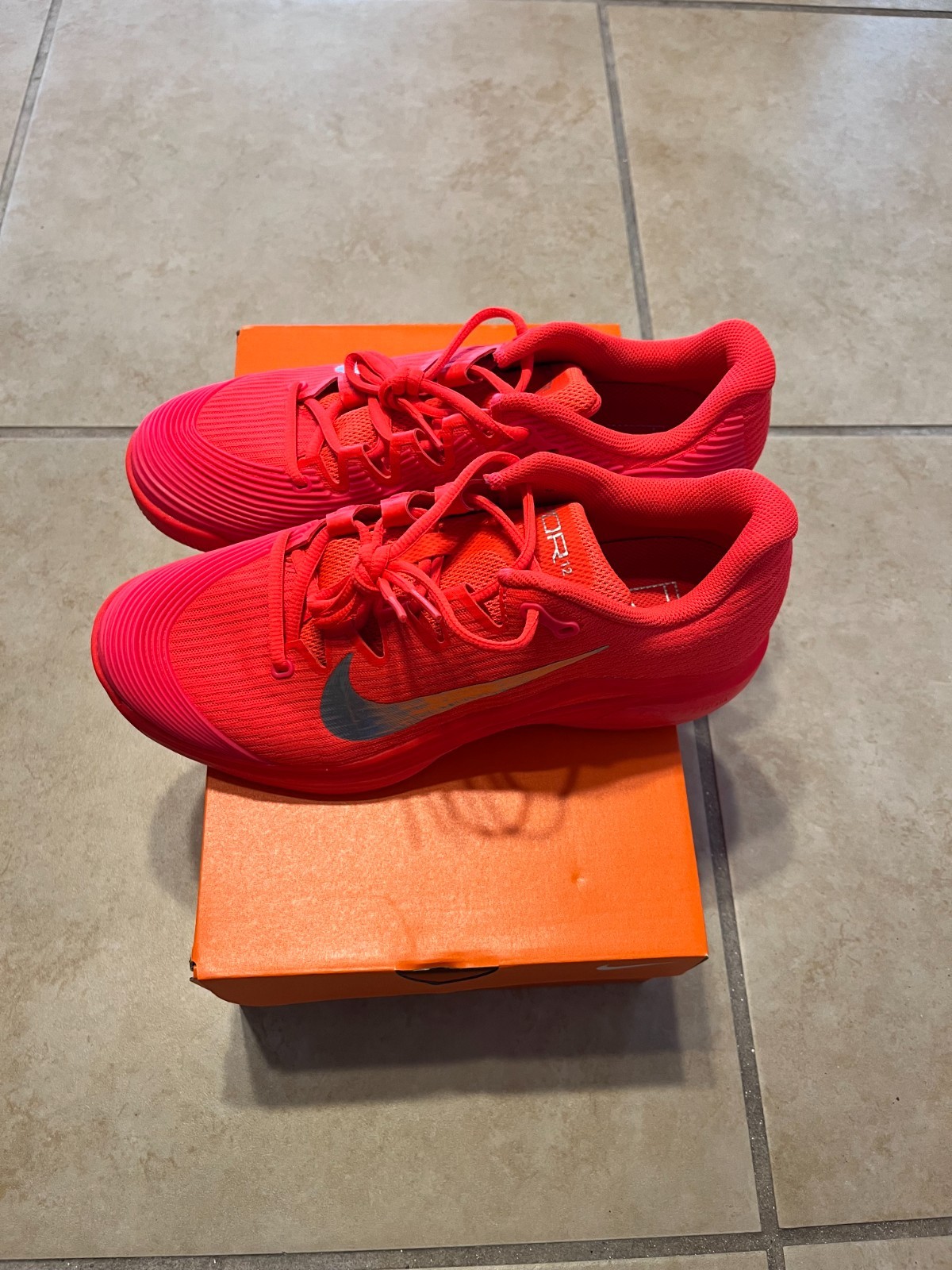 Nike W Zoom Vapor 12 HC PRM Bright Crimson Silver (HQ2595 600) Women’s Size 10