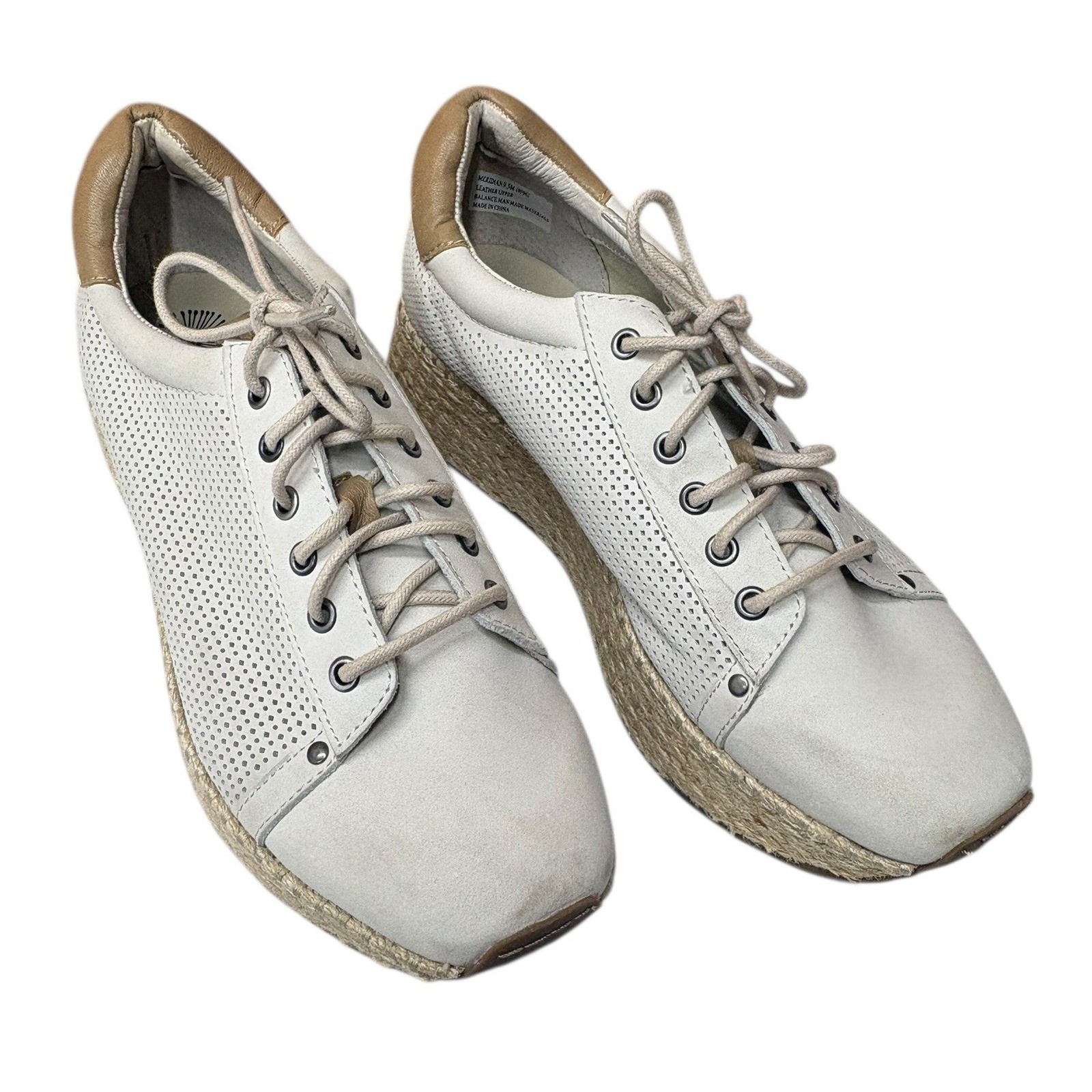 OTBT Meridian Platform Espadrille Sneakers Leather Lace Up travel Comfort 9.5