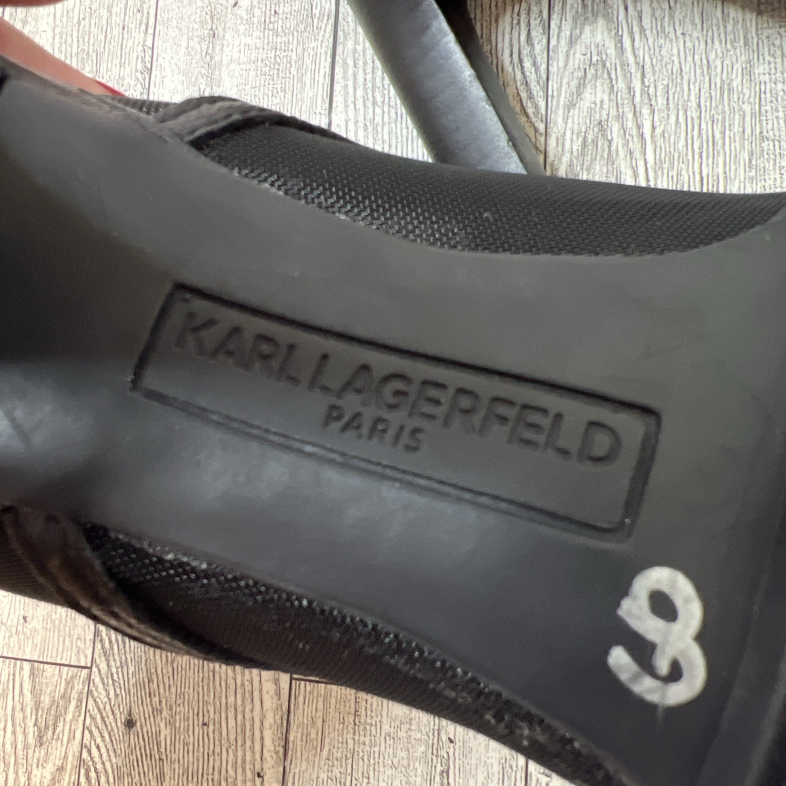 Karl Lagerfeld Paris Blayze Lug Sole Booties – Black, sz 5M NIB