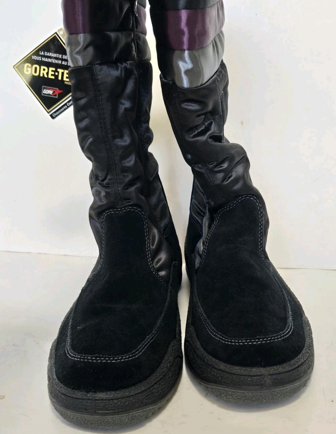 Ara Boots Womens Sz 8.5 Black Fur Gore-Tex Bootie Ski Hiking NWT