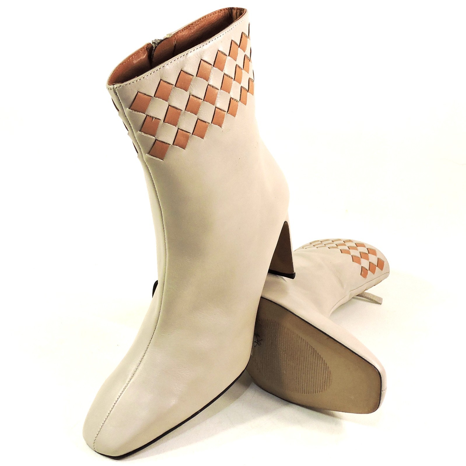 ANGEL ALARCONE ⚜GREY SOFT LEATHER COMFORT ANKLE BOOTIE
