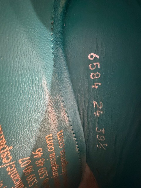 Pedro Garcia Turquoise Satin Heels Pumps Size 38.5 Made in Spain Dust Bag Includ