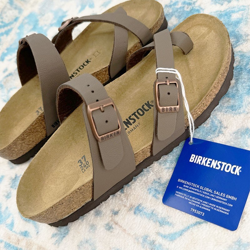 Birkenstock Mayari Mocha Birkibuc Women’s Shoes Casual Thong Sandals