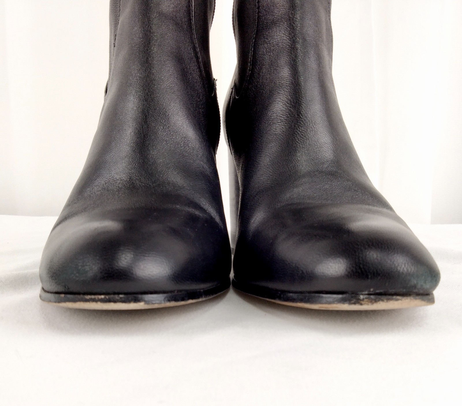 Coach Bond Boots Mid-Calf 3.25″ Stacked Heel Black US Size 11 B