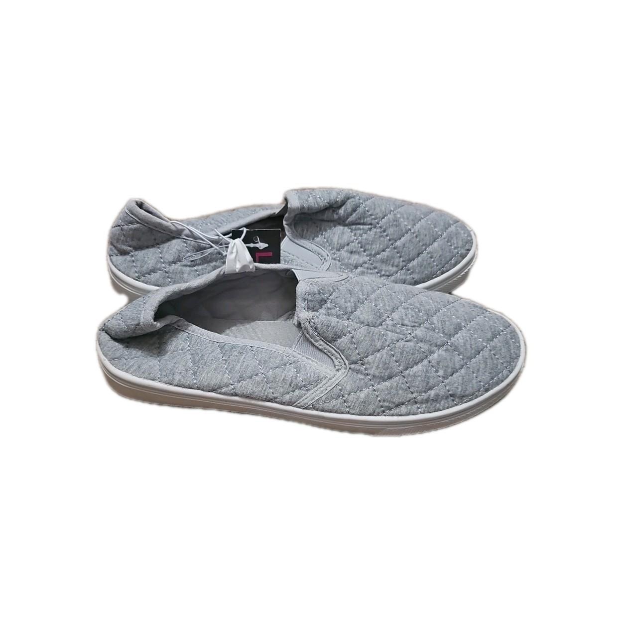 Ladies Bobbie Brooks Gray Shoes Slip-on Sneakers Women’s Sizes 6, 7, 8