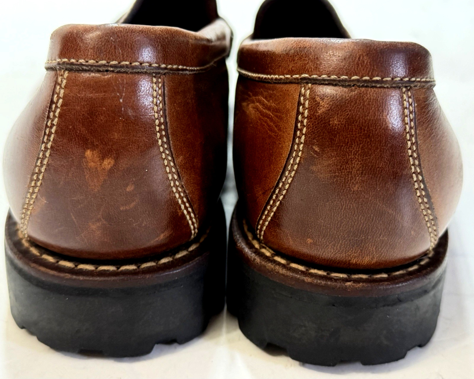Cole Hann women’s made in brazil brown leather penny loafers size 7.5 AA