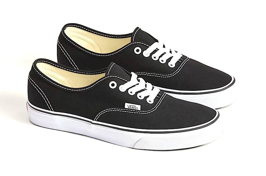 Vans Authentic Shoe Black/White – Unisex Classic Canvas VN000EE3BLK
