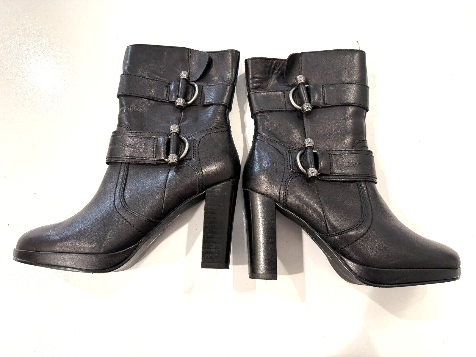 Harley Davidson Marissa Platform Heel Biker Boots Size 6.5 Women’s