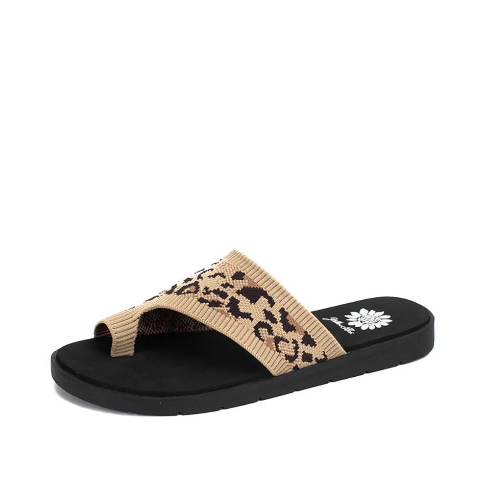 Yellow Box Feeza Leopard Women’s Sandals Size 10 New