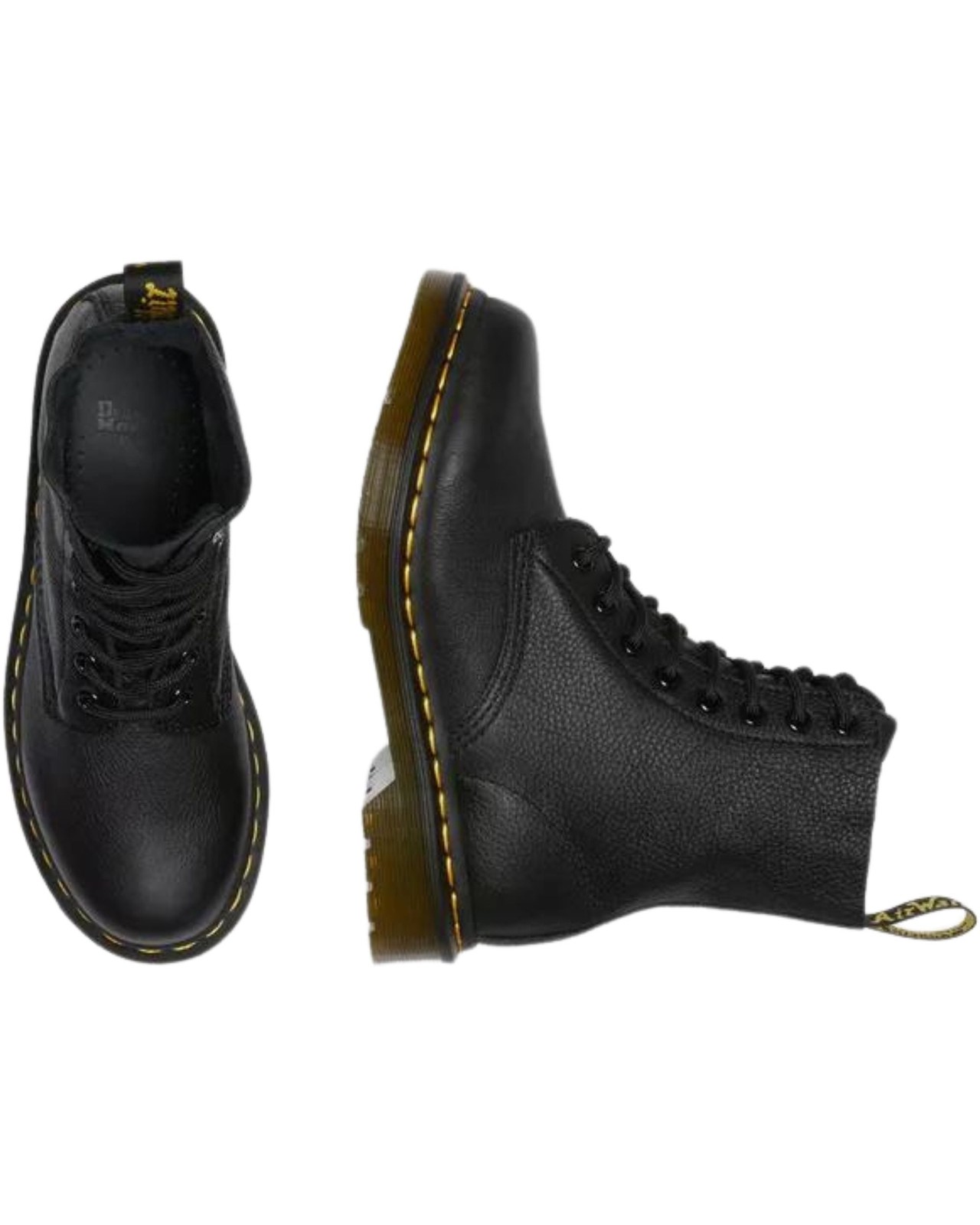 Dr. Martens 1460 Pascal Black Virginia Boots Women’s Black Leather Ankle Boots