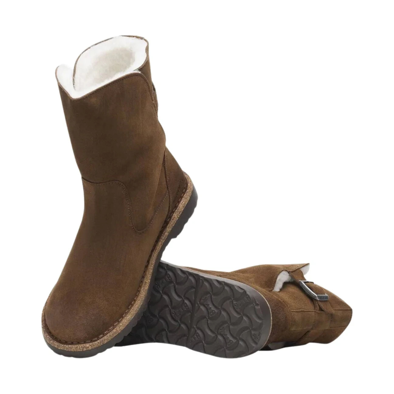 Birkenstock Uppsala Shearling Suede Boots Dark Tea US 11 EU 42 Regular Wide NWT