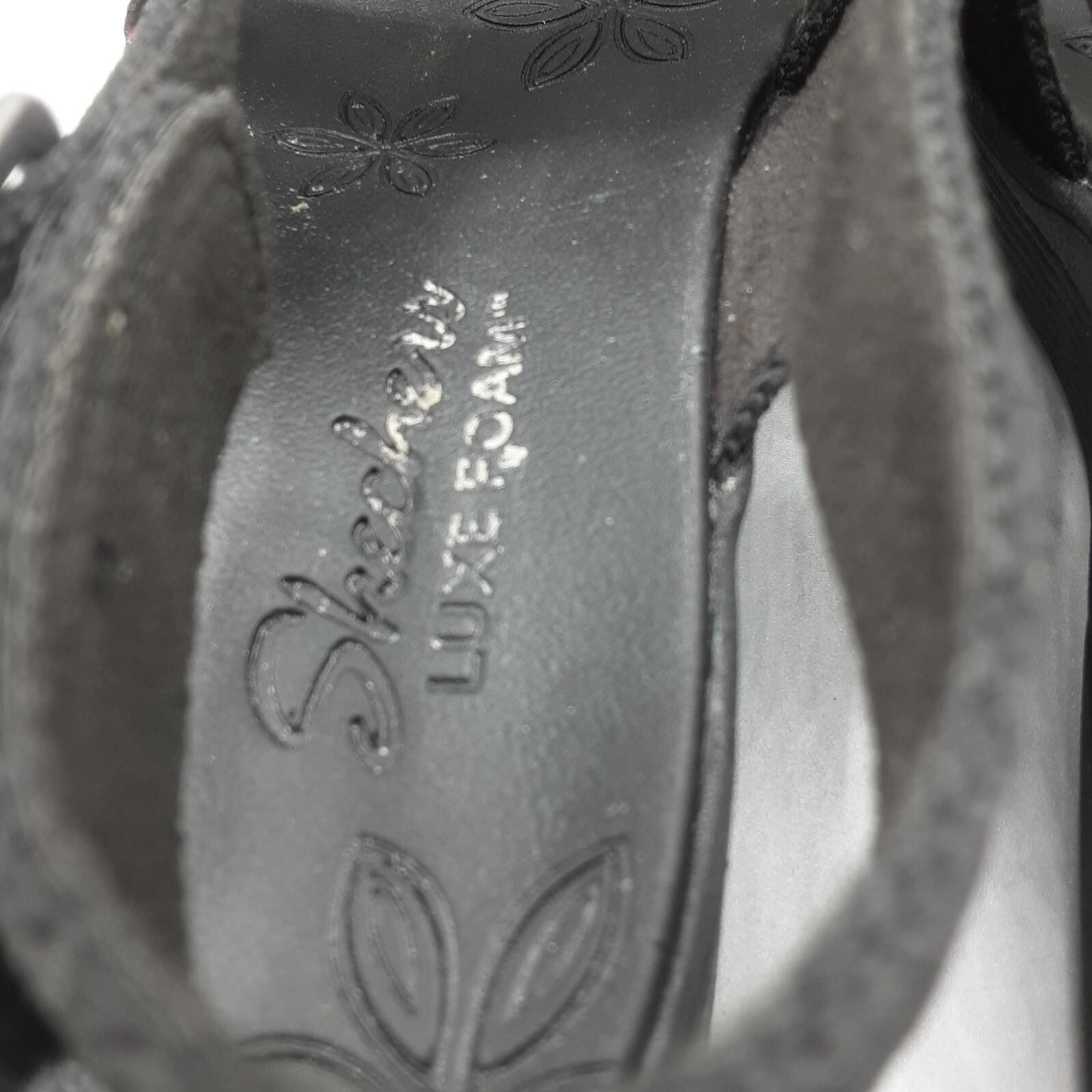 Skechers Pier Lite Night Owl Sandals Women’s 8M Black Slingback D186