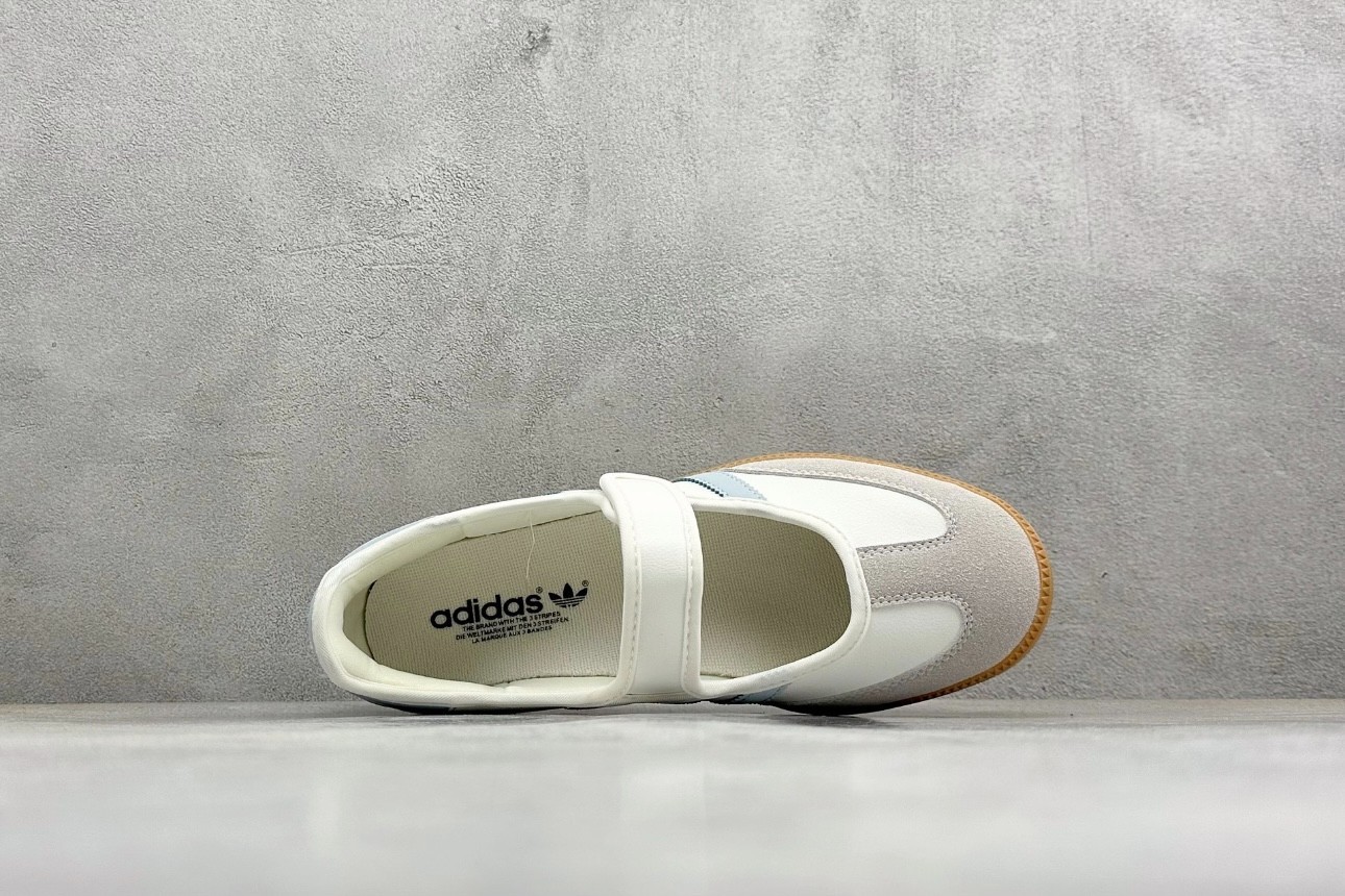 adidas Originals Samba Jane W White Halo Blue Gum Women Casual Shoes JR7339 NEW