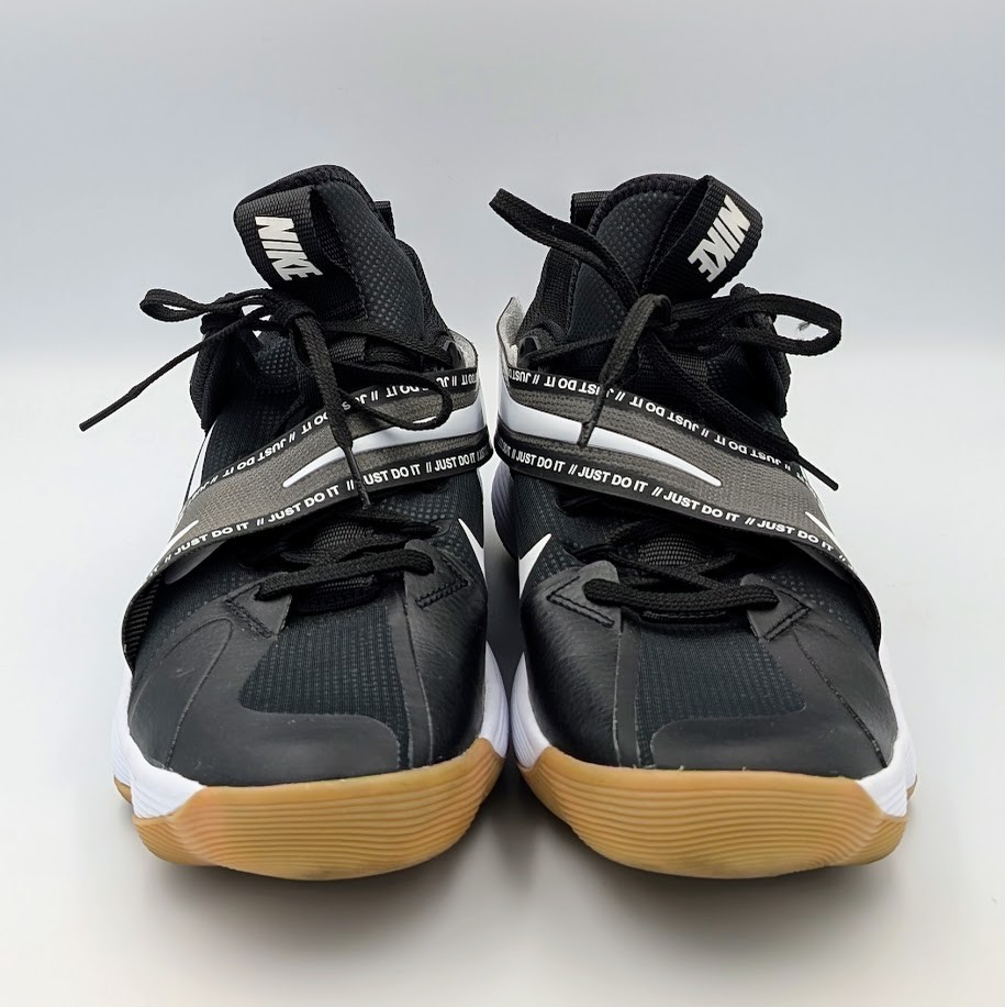 Size 10.5 Nike React HyperSet Volleyball Shoes Black/White Gum CI2955-010 unisex