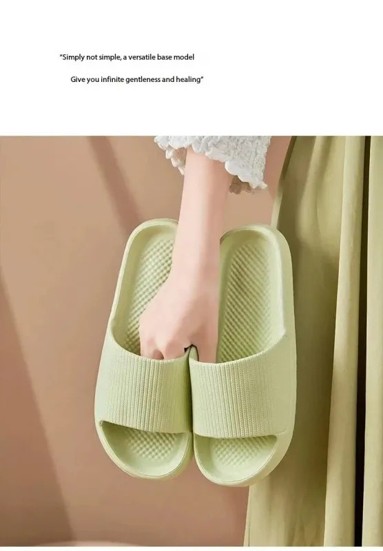 Non Slip EVA Shower Slippers Soft Sole Bathroom Sandals Unisex