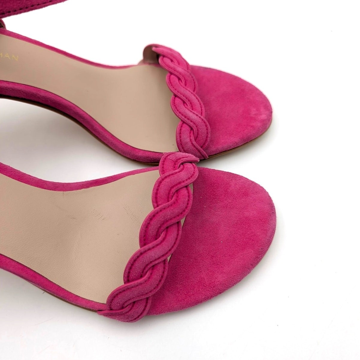 Stuart Weitzman Dancer Twistie Suede Sandal Women’s Pink Size US5 EU35