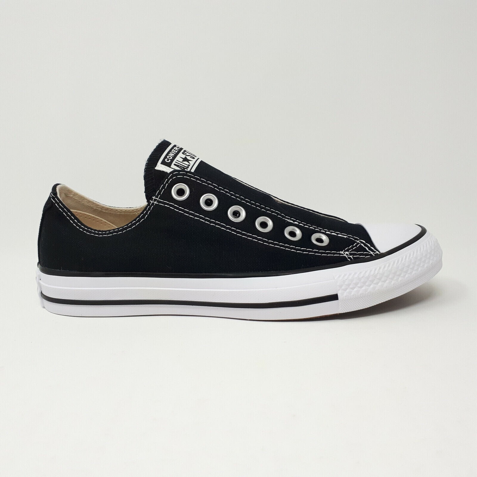 Converse Sneakers Black Slip – Ons Adults Size Womens 6/Mens 4