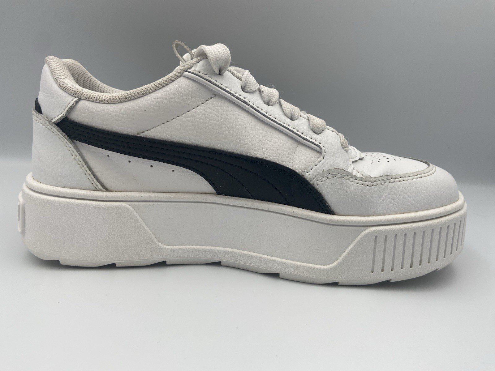Puma Karmen Rebelle Women’s White/Black/Gold Platform Sneakers US 7 – 387212-02