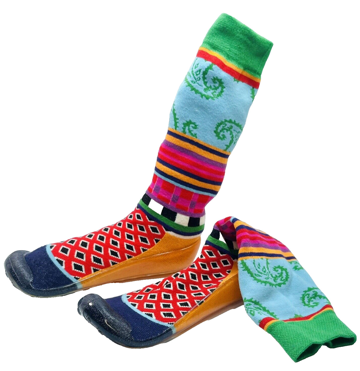 Dub & Drino Seriously Silly Slippers Unisex Colorful Rubber Sole Eu 36-37 US 6