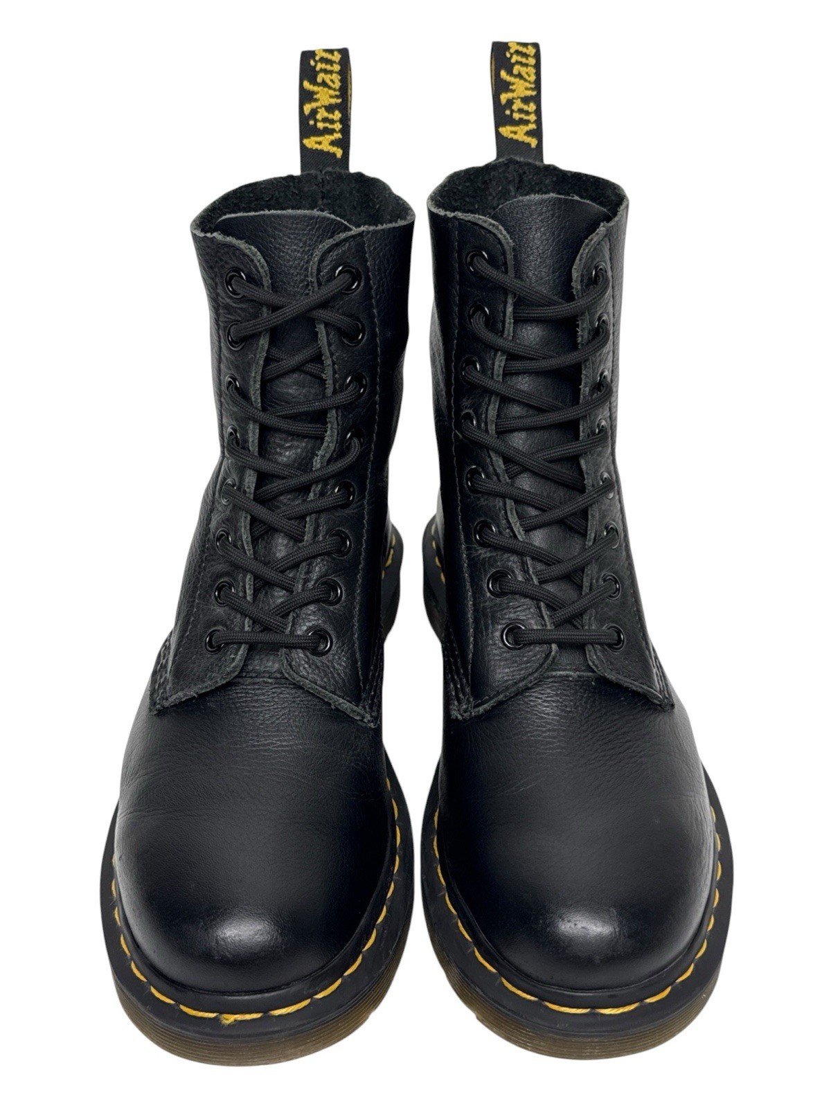 Dr. Martens Pascal Boots Men’s Size 8 Genuine Black Leather Combat Virginia 1460