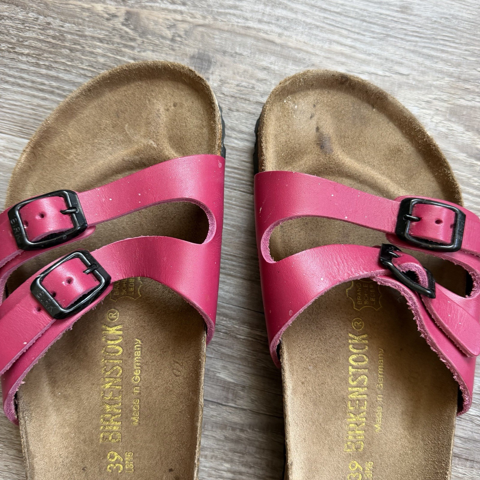 Vintage Birkenstock Ibiza Sandals Pink EU 39 Made In Germany Women’s 8