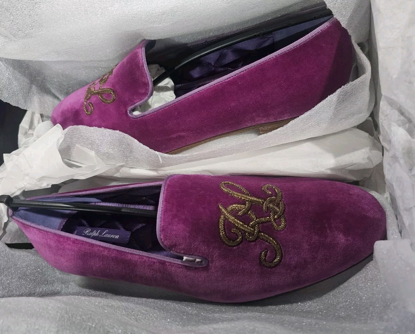 Ralph Lauren Collection Alonzo Velvet Loafers