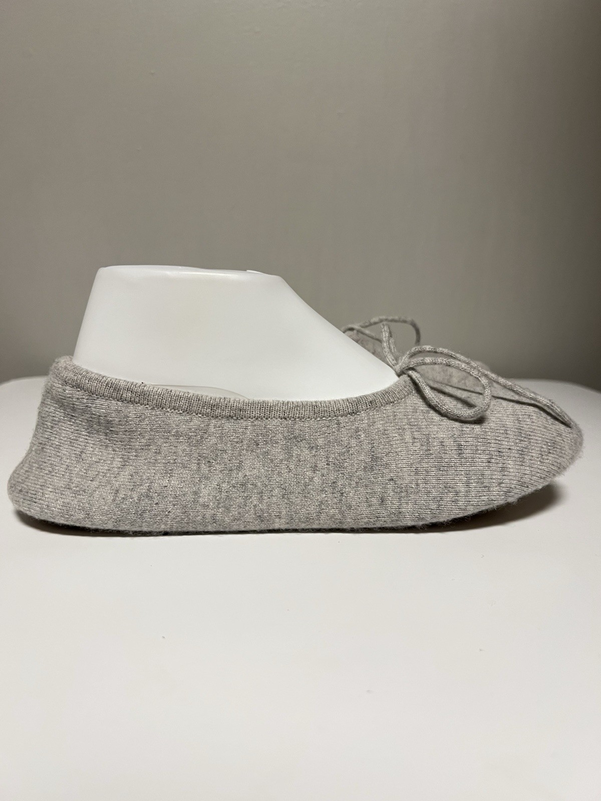 N. PEAL 100% Cashmere Women’s Slippers Fumo Gray EU 39-40 US 9-9.5